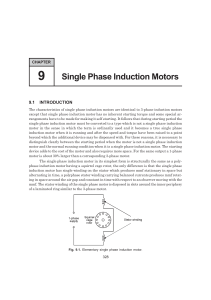 Single Phase Induction Motors