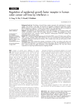 Regulation of epidermal growth factor receptor in human colon