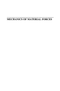 mechanics of material forces