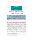 ERROR DETECTION AND CORRECTION
