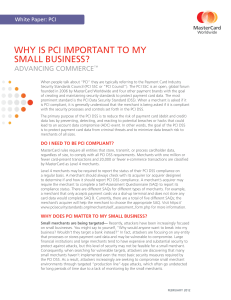 Why Is PCI ImPortant to my small BusIness?