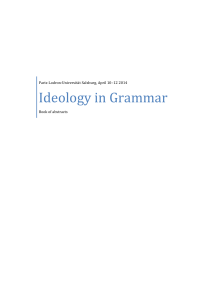 Ideology in Grammar
