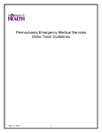 Pennsylvania Emergency Medical Services Strike Team Guidelines.