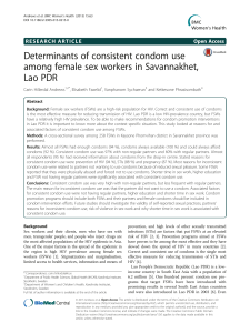 Determinants of consistent condom use among