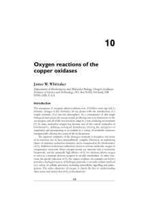 James W. Whittaker - Oxygen reactions of the copper oxidases