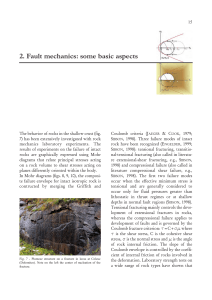 2. Fault mechanics: some basic aspects