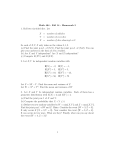 Math 464 - Fall 14 - Homework 5 1. Roll two six
