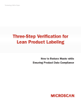 Three-Step Verification for Lean Product Labeling