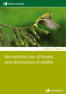 Recreational use of forests and disturbance of wildlife