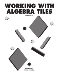 WORKING WITH ALGEBRA TILES