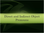 Direct Object Pronoun