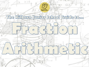 Guide to Fraction Arithmetic