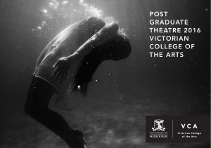 post graduate theatre 2016 victorian college of the arts