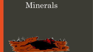 The Economy of Minerals