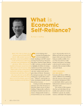 What Is Economic Self-Reliance? - BYU ScholarsArchive