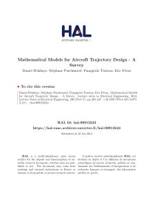 Mathematical Models for Aircraft Trajectory Design : A - HAL-ENAC