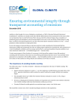 Ensuring environmental integrity through transparent accounting of