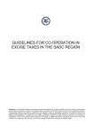 guidelines for co-operation in excise taxes in the sadc region