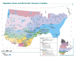 Vegetation Zones and Bioclimatic Domains in Québec