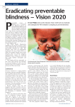 Eradicating preventable blindness – Vision 2020