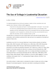 The Use of Collage in Leadership Education