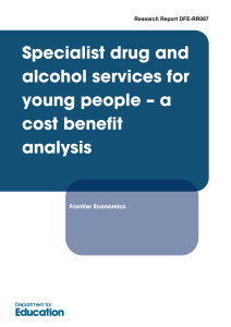 Specialist drug and alcohol services for young people