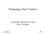 Financing a New Venture - Canadian Innovation Centre
