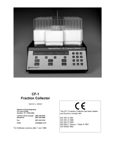 Spectra/Chrom CF-1 Fraction Collector