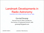 Great Discoveries in Radio Astronomy: Key Qs. Today - NCRA-TIFR