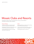 Client Case Study – Mosaic Clubs and Resorts