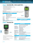 Megger® Hand-Held TDR / Cable Length Meter Megger® Hand