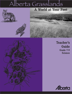 Grasslands Teachers Guide - Alberta Prairie Conservation Forum