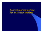 General solution method for 2x2 linear systems