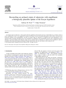 Reconciling an archaeal origin of eukaryotes with engulfment: a