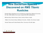 New Bacterium Species Discovered on RMS Titanic