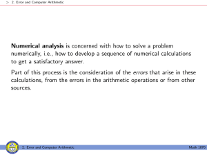 Numerical Mathematical Analysis