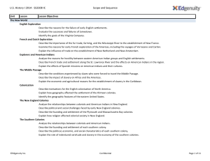 US History I 2014 - SS3308 IC Scope and Sequence