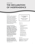 Lesson on Declaration of Independence(Bill of Rights Institute)