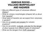 What do volcano morphologies - Mercer Island School District