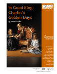 In Good King Charles`s Golden Days