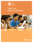 TASC Test Objective Structure - TASC : Test Assessing Secondary