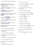 Physical and Chemical Properties Worksheet Multiple Choice