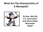 What Are The Characteristics of A Monopoly?