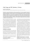 Club Drugs and HIV Infection: A Review