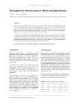 Development of Microstructure in Silicon-Aluminum