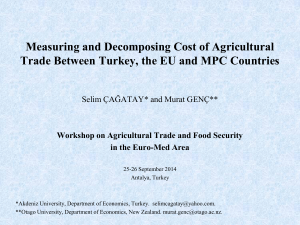 Measuring and Decomposing Cost of Agricultural Trade Between
