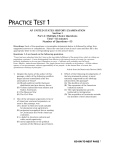 Practice Exam with Answers - Capital Area School for the Arts