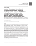 Selection of models for the analysis of risk-factor trees