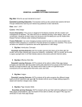 WEB DESIGN ESSENTIAL LEARNING OUTCOMES WORKSHEET