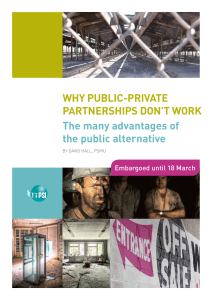Why Public-Private Partnerships Don`t Work